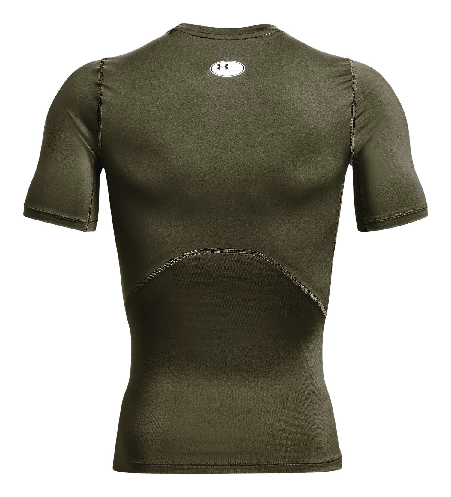 Under Armour HeatGear pánske kompresné tričko, marine OD green/biele