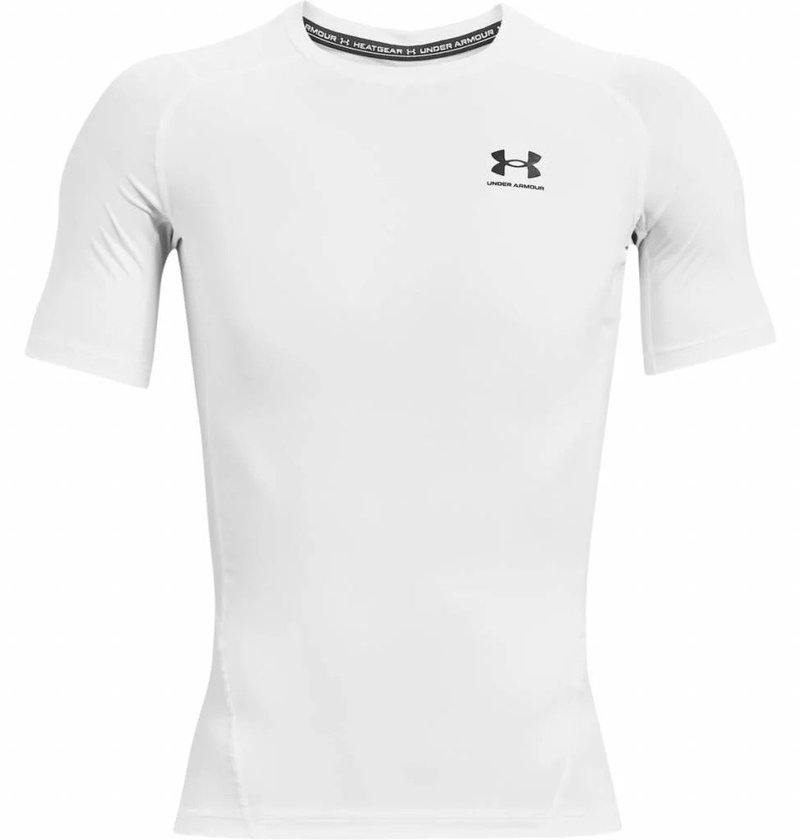 Under Armour HeatGear pánske kompresné tričko, biele