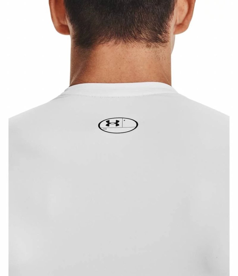 Under Armour HeatGear pánske kompresné tričko, biele