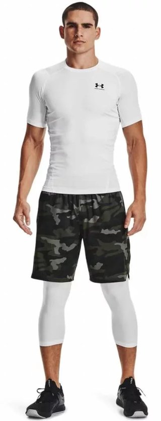 Under Armour HeatGear pánske kompresné tričko, biele