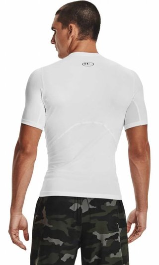 Under Armour HeatGear pánske kompresné tričko, biele