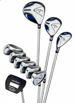 Callaway XT 26 11PC juniorský golfový set, oceľ/grafit, modro/biely