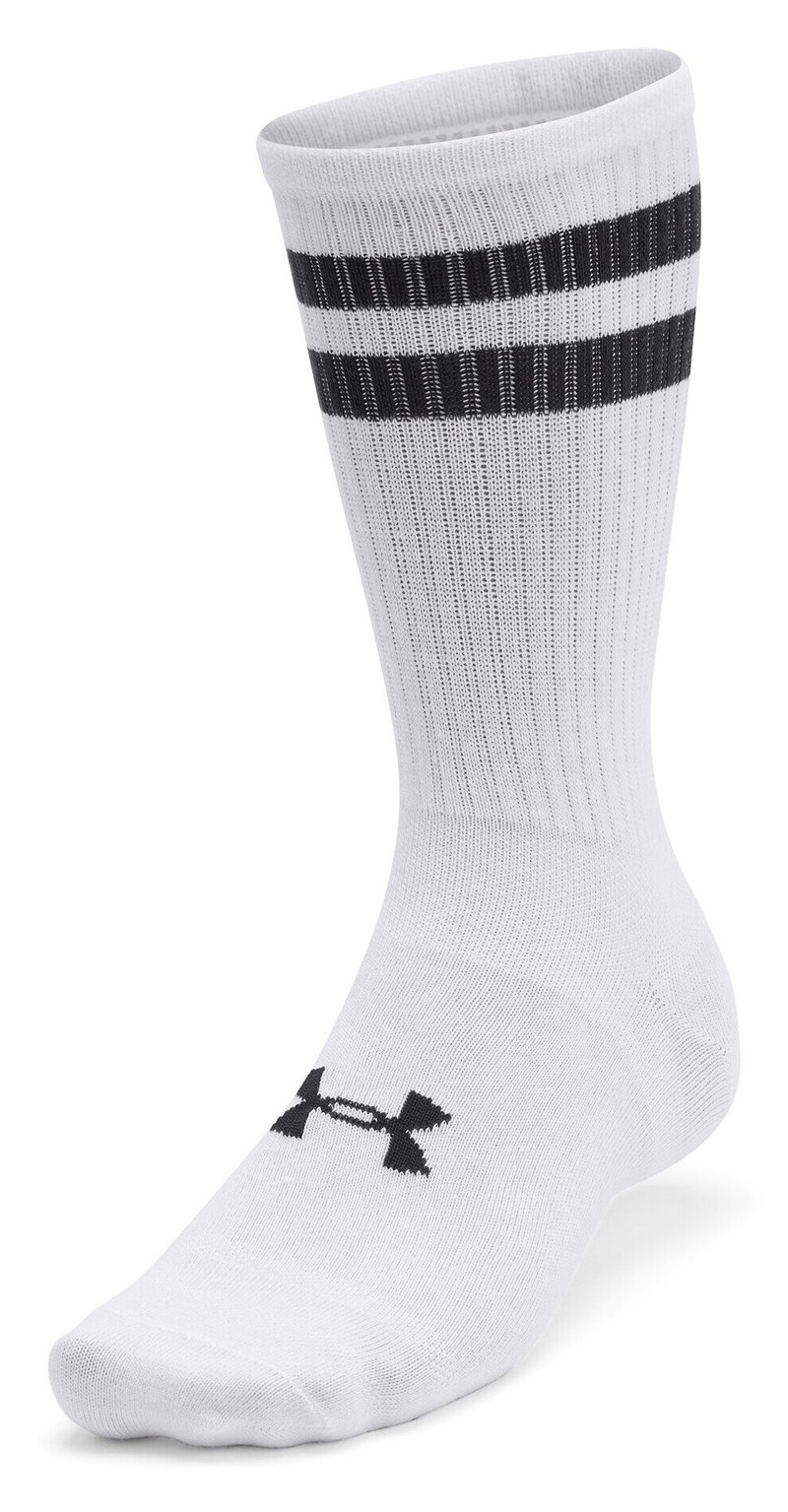 Under Armour Essential Crew unisex ponožky (6 pack), bielo/čierne