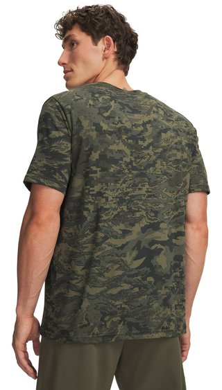 Under Armour ABC Camo SS pánske tričko, marine OD green/čierne