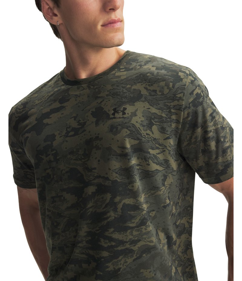 Under Armour ABC Camo SS pánske tričko, marine OD green/čierne