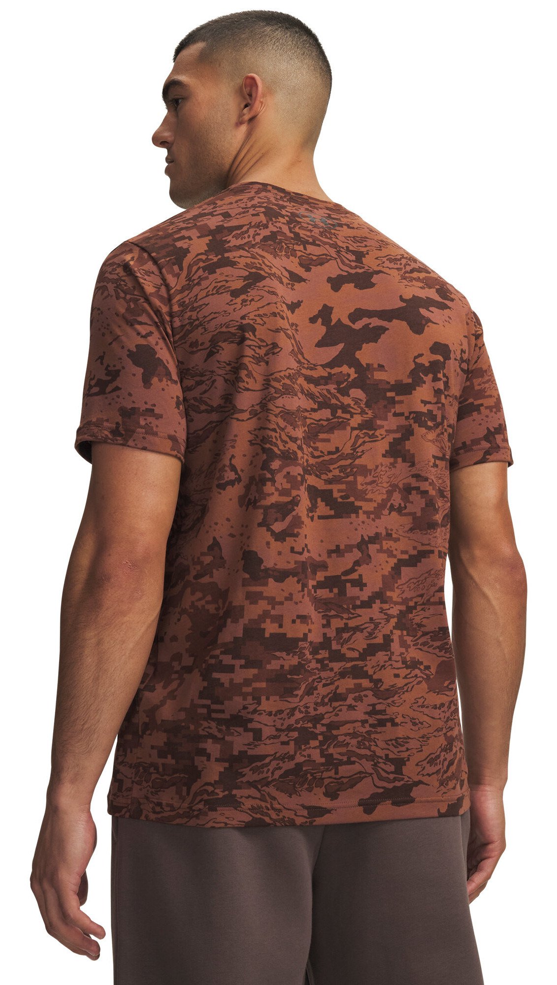 Under Armour ABC Camo SS pánske tričko, vintage mocha