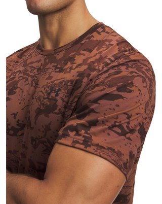 Under Armour ABC Camo SS pánske tričko, vintage mocha