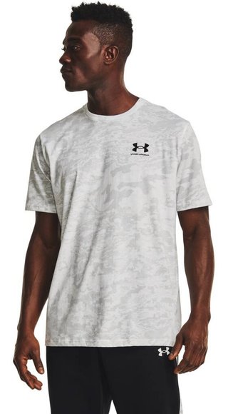 Under Armour ABC Camo SS pánske tričko, bielo/čierne