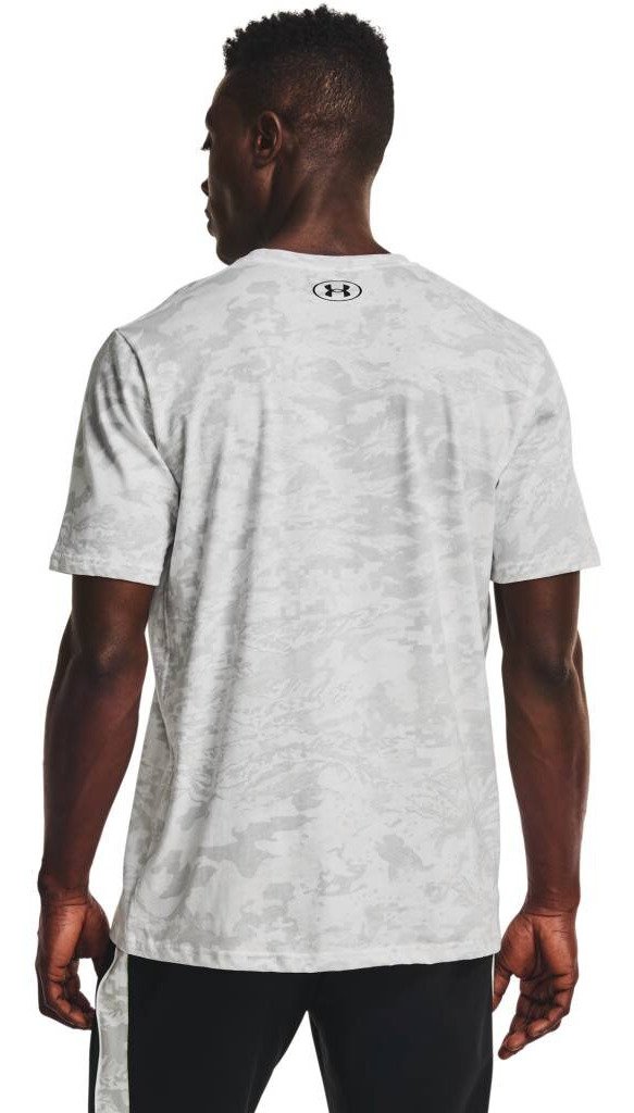 Under Armour ABC Camo SS pánske tričko, bielo/čierne