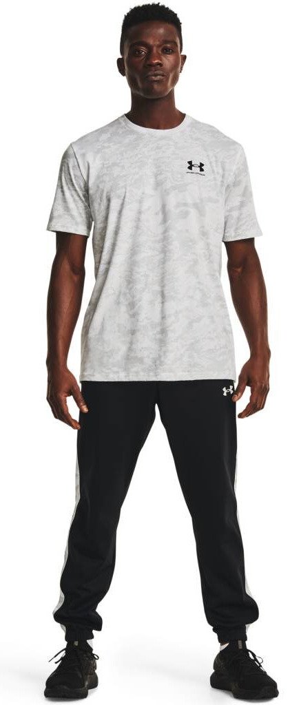 Under Armour ABC Camo SS pánske tričko, bielo/čierne