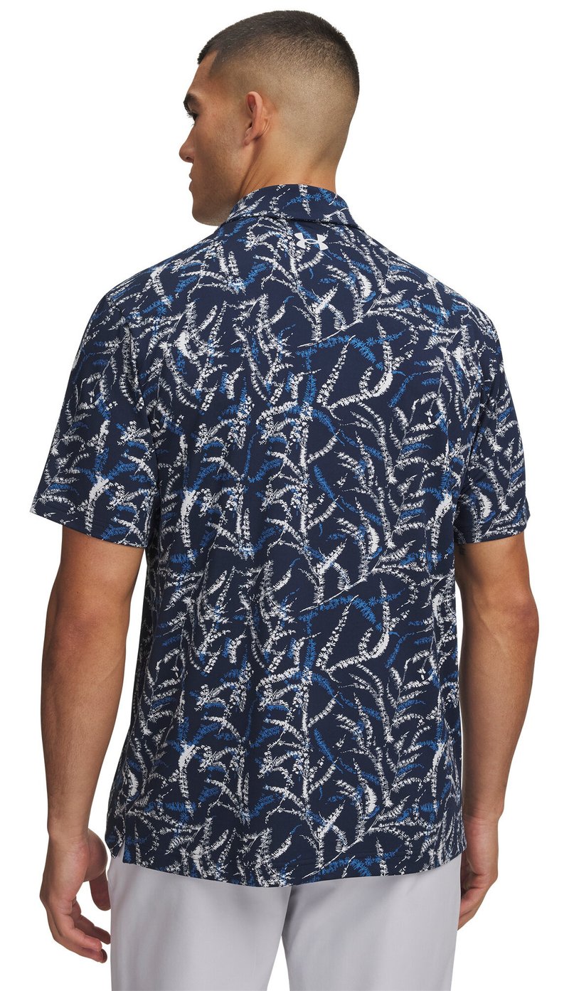 Under Armour Playoff 3.0 Printed pánske polo, midnight blue