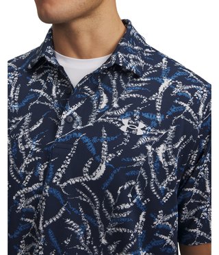 Under Armour Playoff 3.0 Printed pánske polo, midnight blue