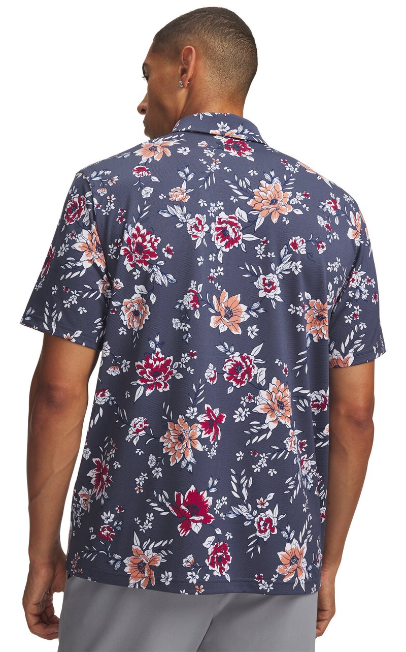 Under Armour Matchplay Printed pánske polo, downpour gray