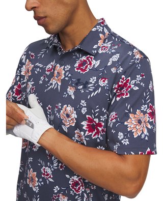 Under Armour Matchplay Printed pánske polo, downpour gray