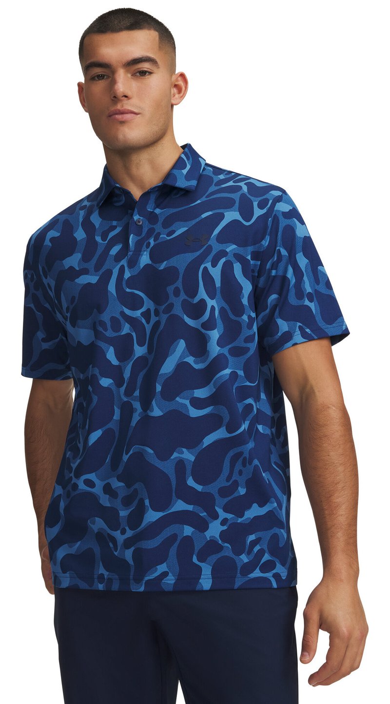 Under Armour Matchplay Printed pánske polo, aegean blue