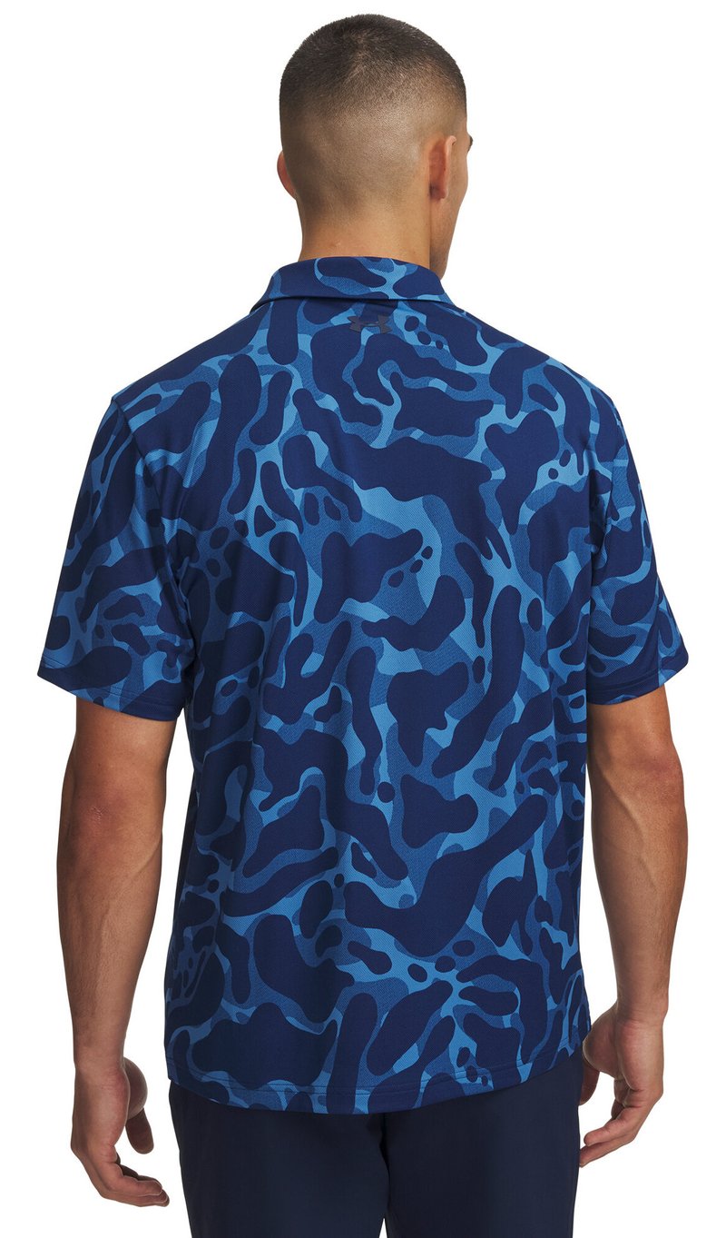 Under Armour Matchplay Printed pánske polo, aegean blue