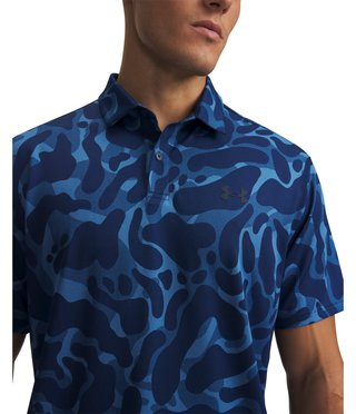 Under Armour Matchplay Printed pánske polo, aegean blue