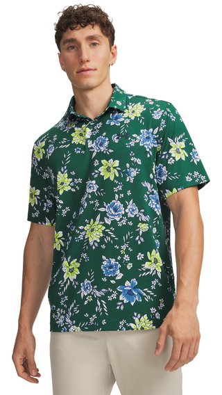 Under Armour Matchplay Printed pánske polo, campus ivy