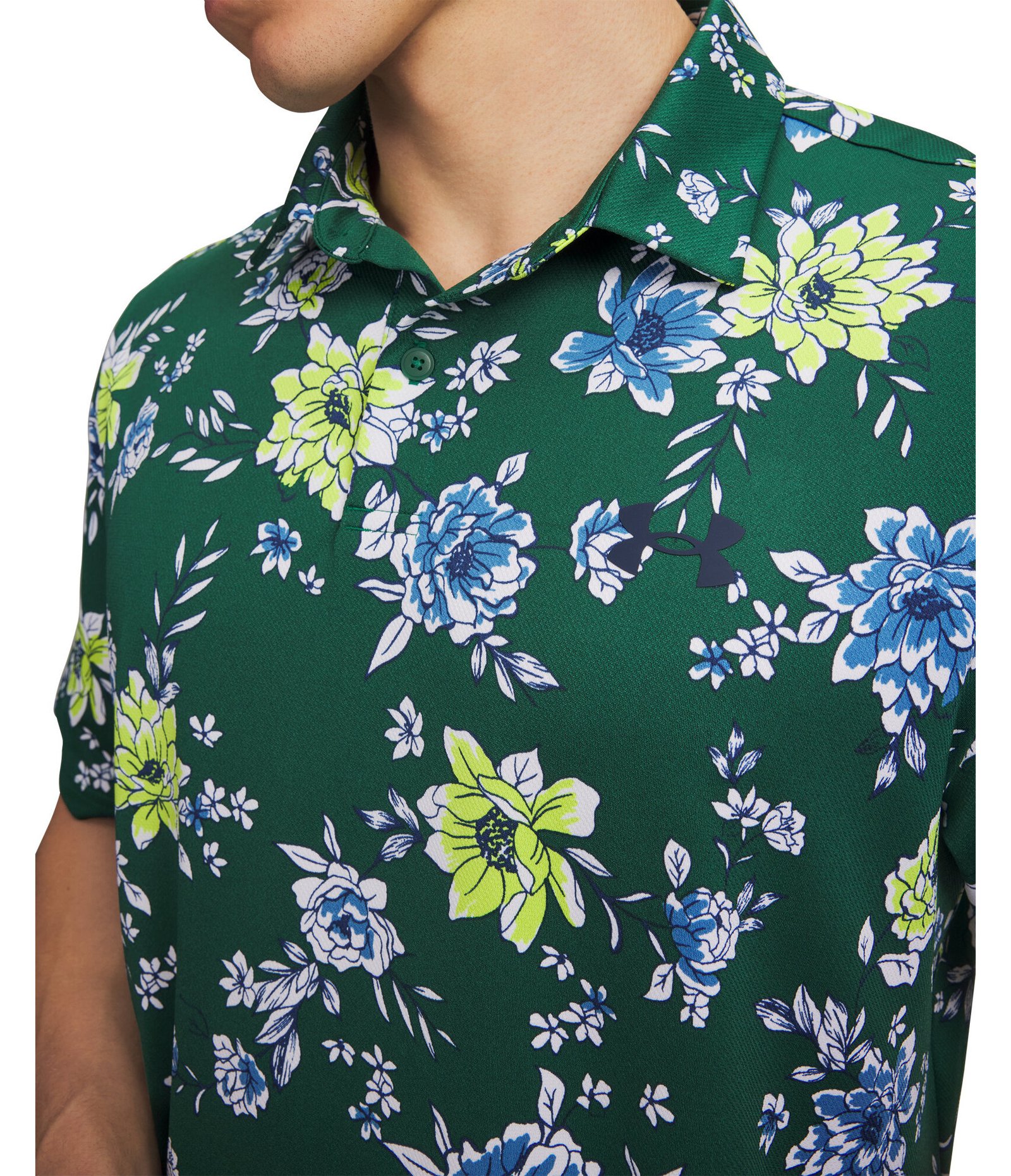 Under Armour Matchplay Printed pánske polo, campus ivy