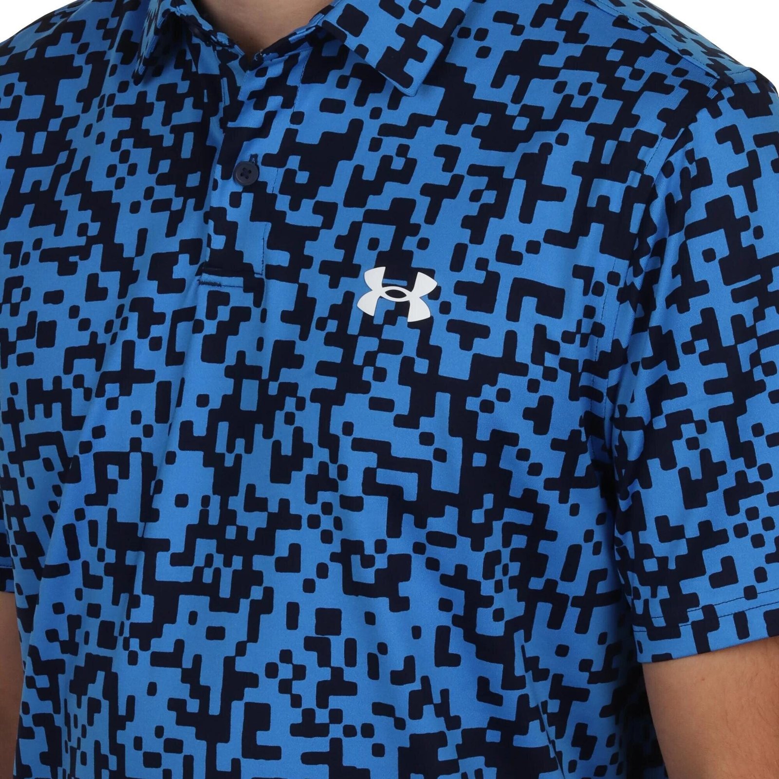 Under Armour T2G Printed pánske polo, blue atlantis