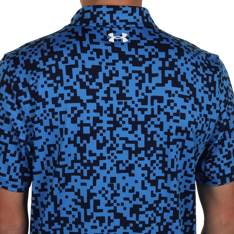 Under Armour T2G Printed pánske polo, blue atlantis