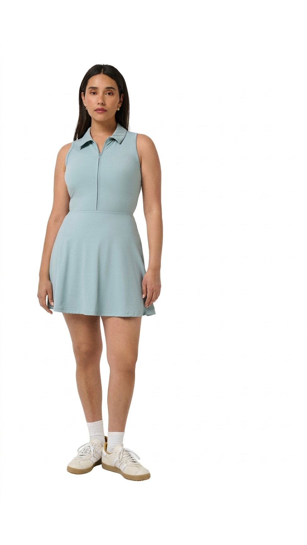 Travis Mathew Moveknit Sleeveless Polo dámske šaty, slate