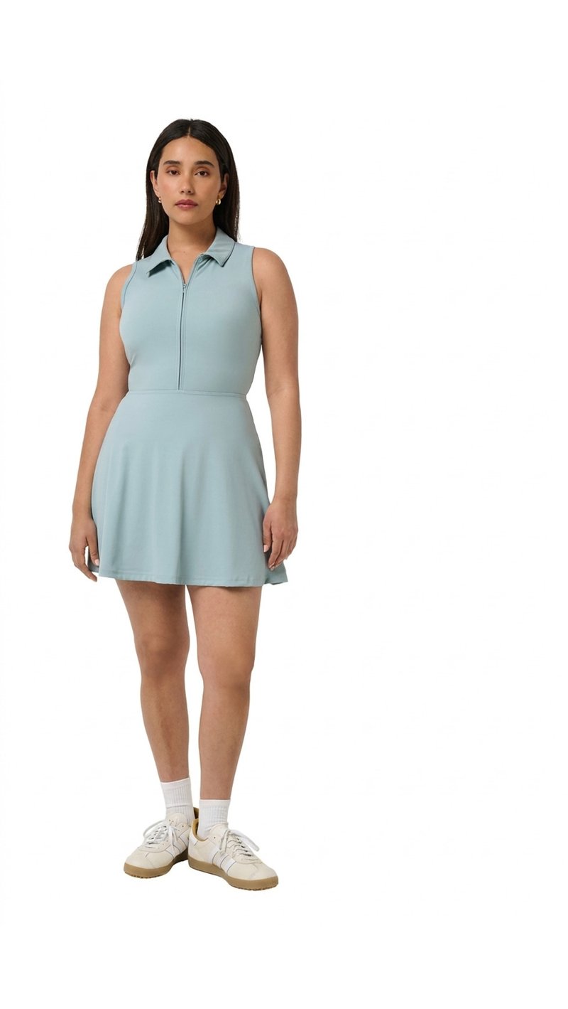 Travis Mathew Moveknit Sleeveless Polo dámske šaty, slate