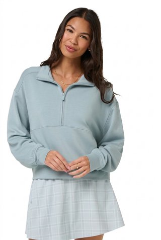 Travis Mathew Skyloft Soft Half Zip Pullover dámska mikina, slate