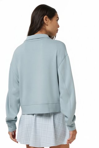 Travis Mathew Skyloft Soft Half Zip Pullover dámska mikina, slate