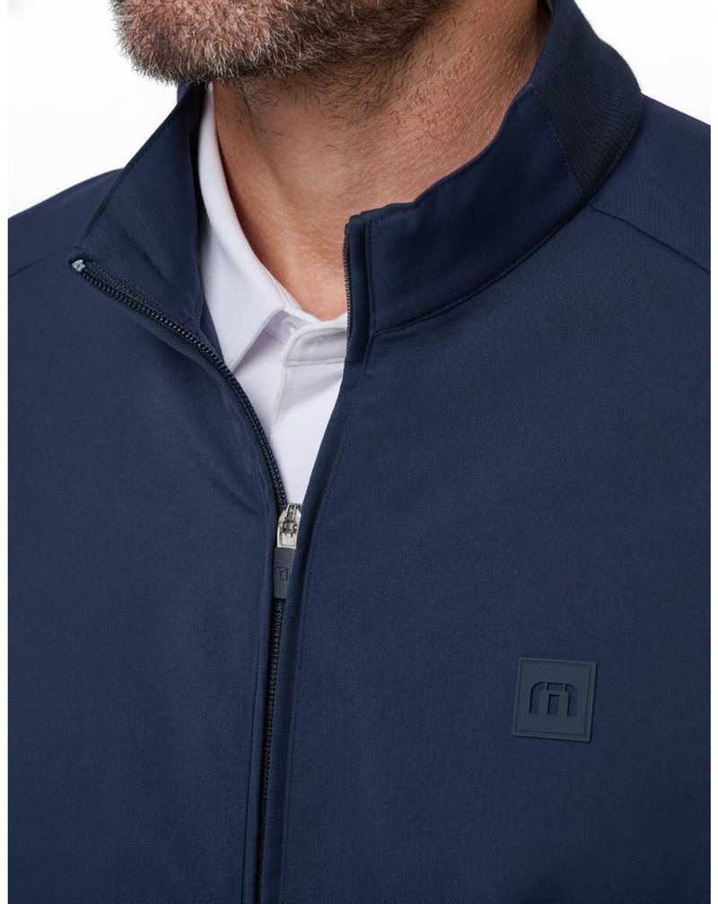 Travis Mathew Open To Close 2.0 Full Zip pánska bunda, total eclipse