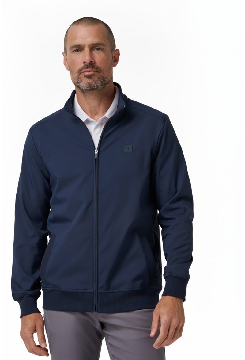 Travis Mathew Open To Close 2.0 Full Zip pánska bunda, total eclipse