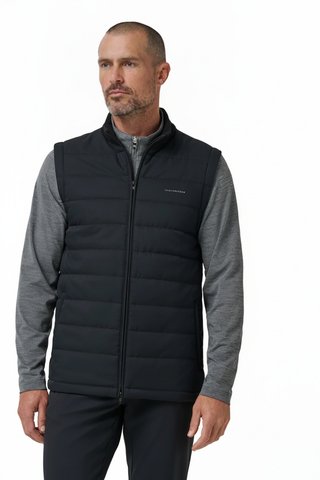Travis Mathew Point Of Sail pánska vesta, čierna