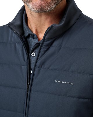 Travis Mathew Point Of Sail pánska vesta, mood indigo