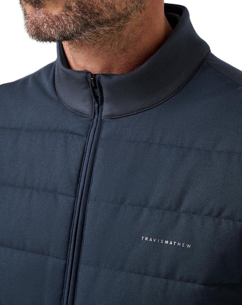 Travis Mathew Point Of Sail pánska vesta, mood indigo