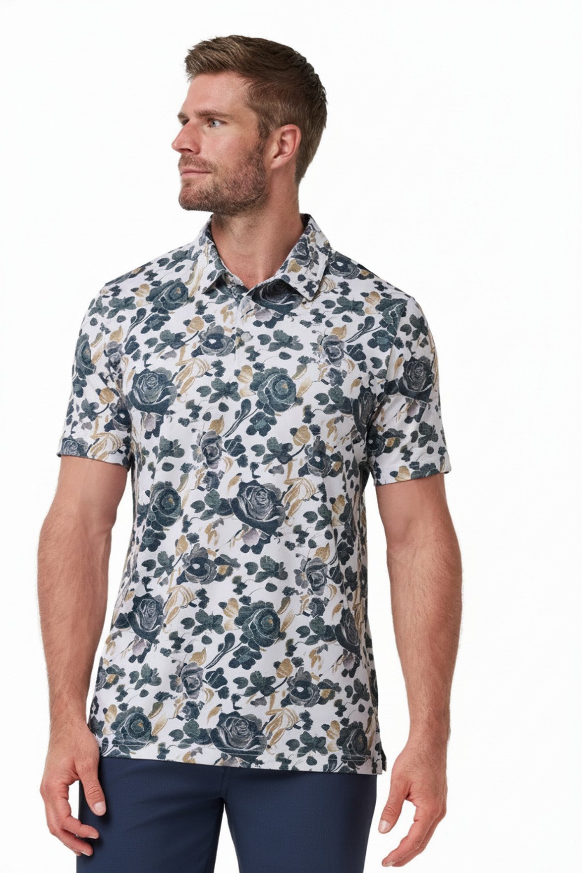 Travis Mathew Featherweight Villa pánske polo, biele