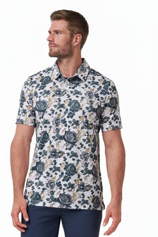Travis Mathew Featherweight Villa pánske polo, biele
