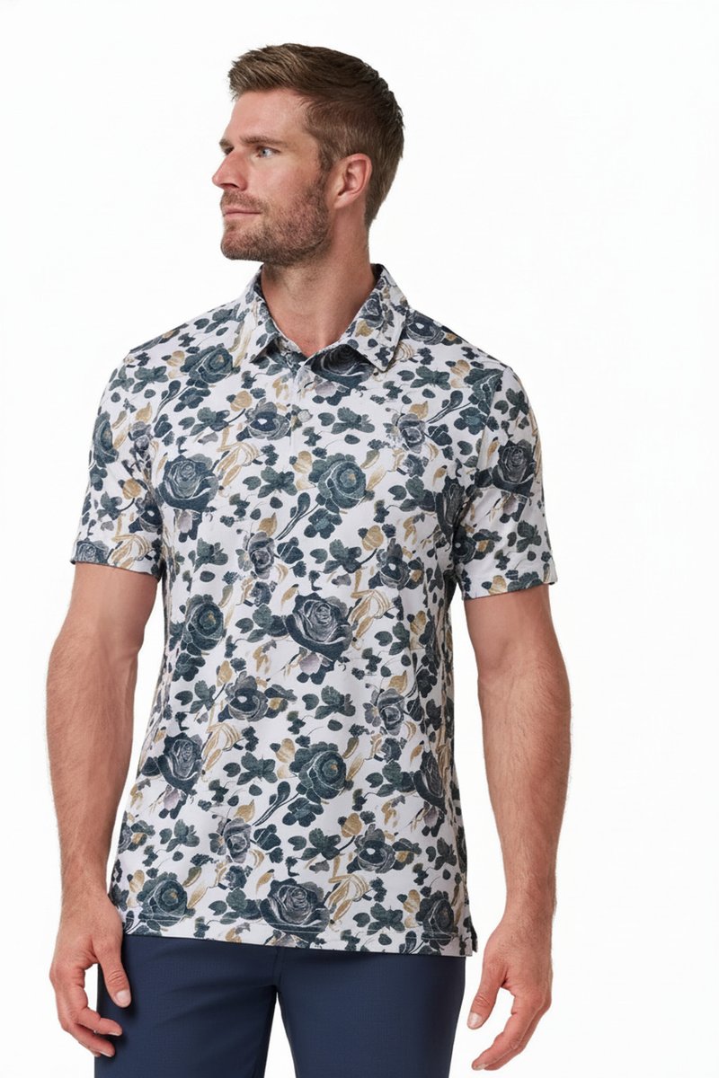 Travis Mathew Featherweight Villa pánske polo, biele