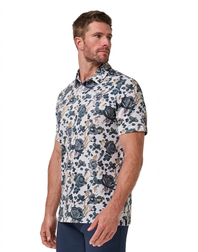Travis Mathew Featherweight Villa pánske polo, biele