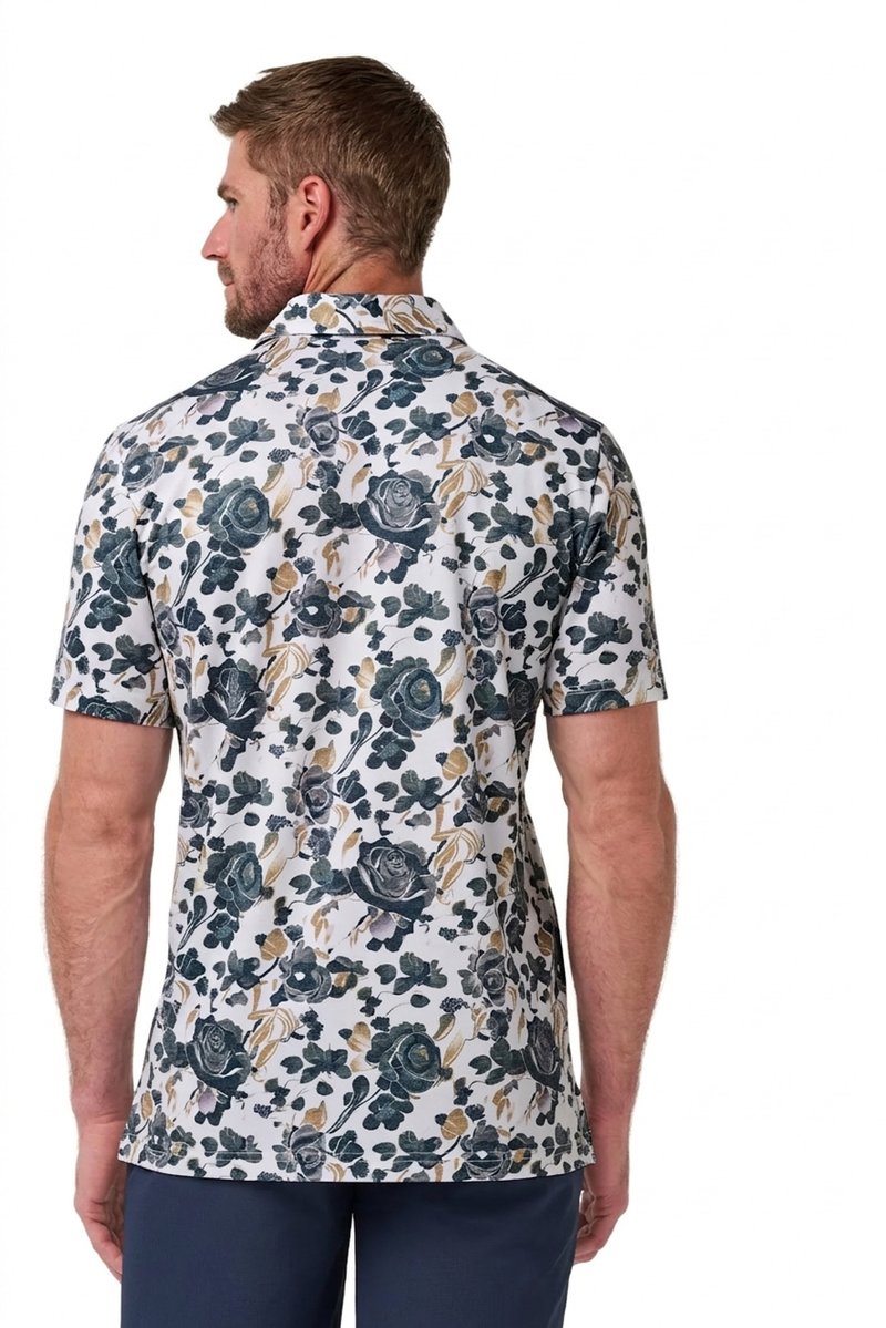 Travis Mathew Featherweight Villa pánske polo, biele
