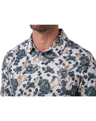 Travis Mathew Featherweight Villa pánske polo, biele