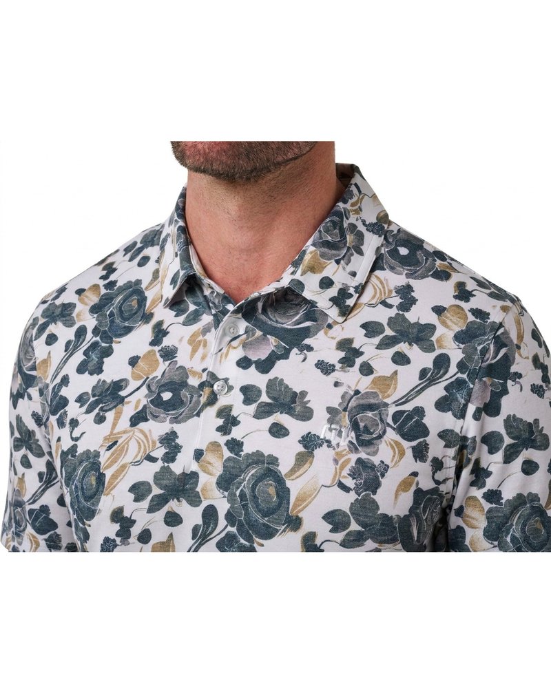 Travis Mathew Featherweight Villa pánske polo, biele