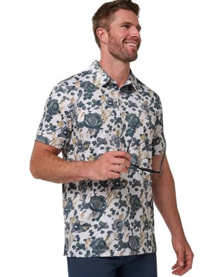 Travis Mathew Featherweight Villa pánske polo, biele