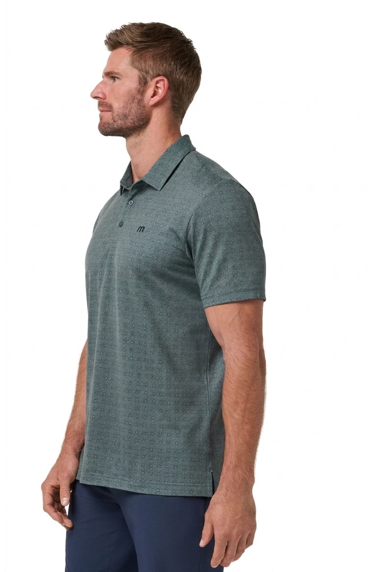 Travis Mathew Featherweight Trophy Ready pánske polo, balsam green
