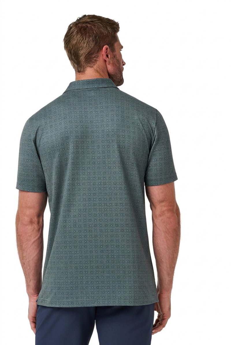 Travis Mathew Featherweight Trophy Ready pánske polo, balsam green