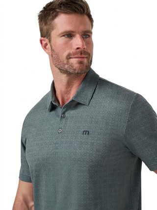 Travis Mathew Featherweight Trophy Ready pánske polo, balsam green