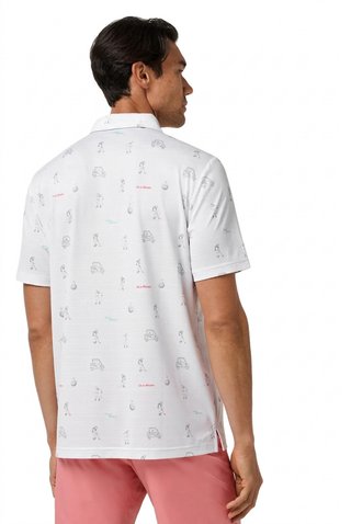 Travis Mathew On A Mission pánske polo, biele