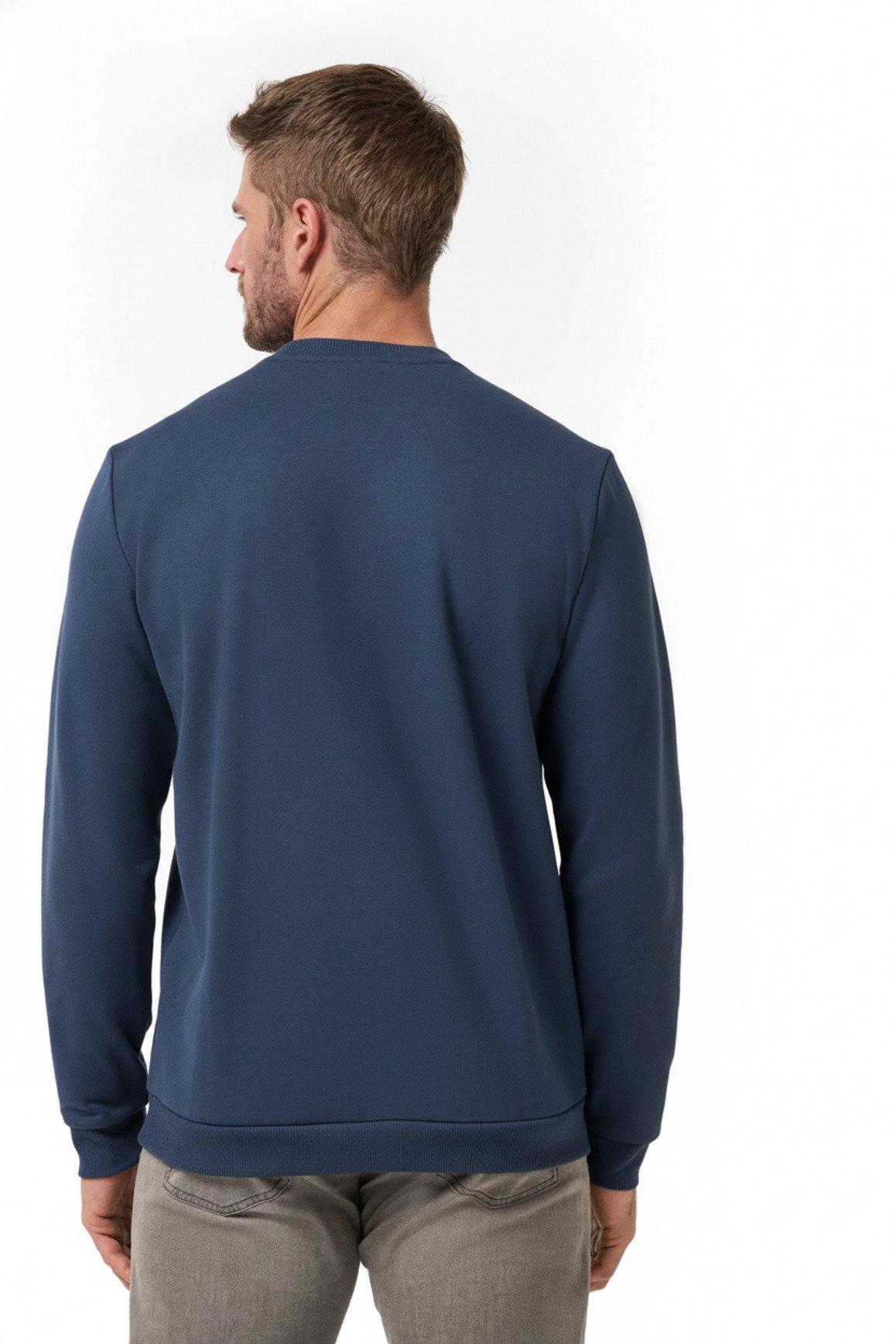 Travis Mathew TM Varsity Club Crew pánska mikina, total eclipse