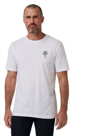 Travis Mathew Horizon Hideaway pánske tričko, biele