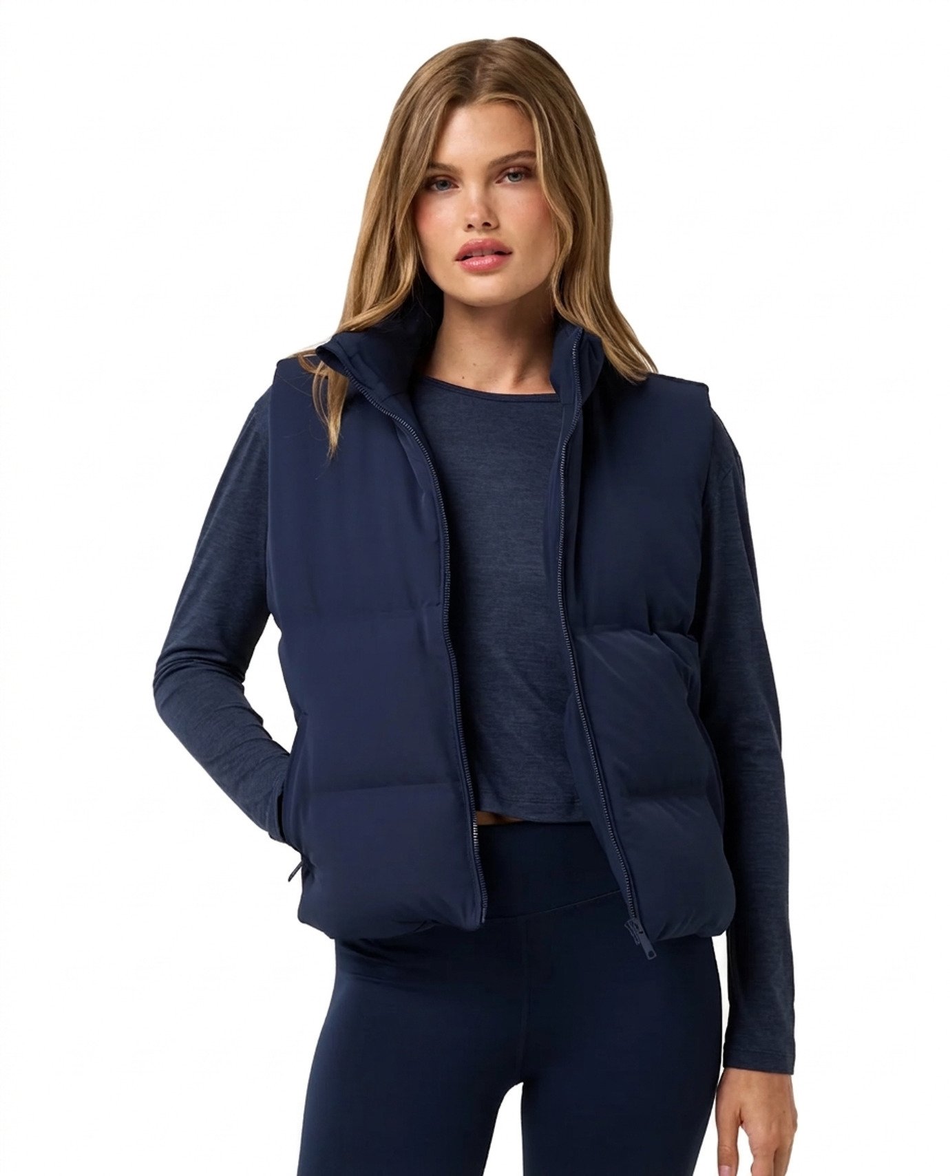 Travis Mathew Moontide Bonded 2.0 dámska vesta, navy blazer