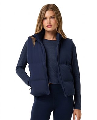 Travis Mathew Moontide Bonded 2.0 dámska vesta, navy blazer